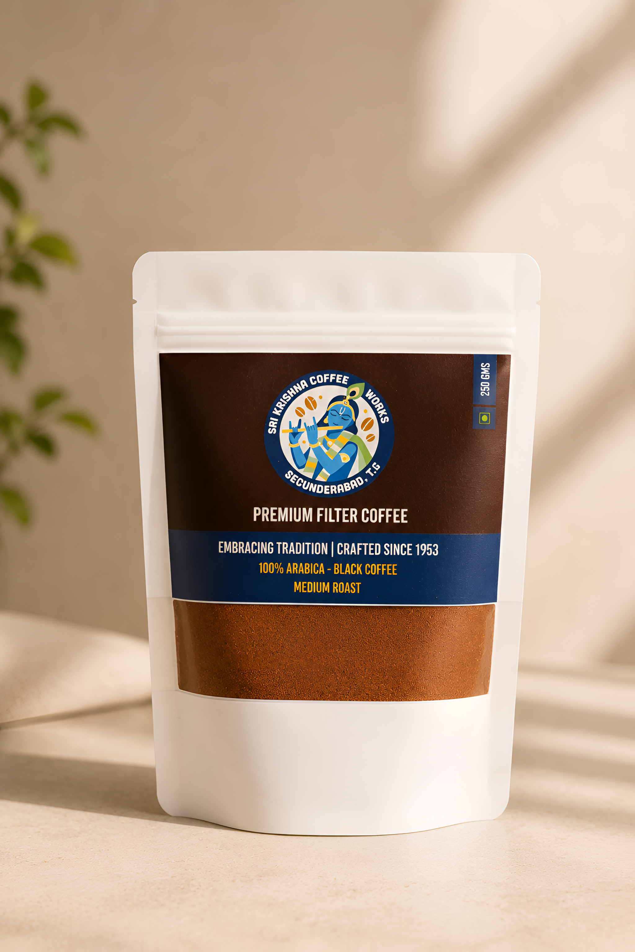 Sri Krishna The Arabica filter coffee 250g — 100% Arabica black coffee medium roast