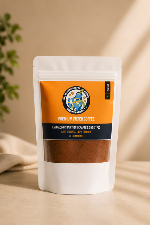 Sri Krishna The Bold filter coffee 250g — 60% Robusta 40% chicory medium roast