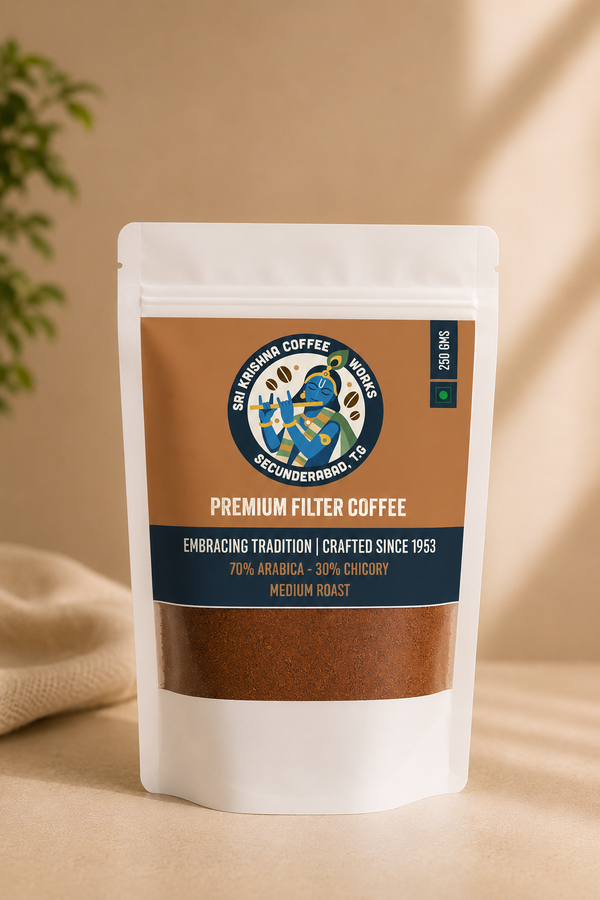 Sri Krishna The Classic filter coffee 250g pouch — 70%Arabica 30% Chicory medium roast